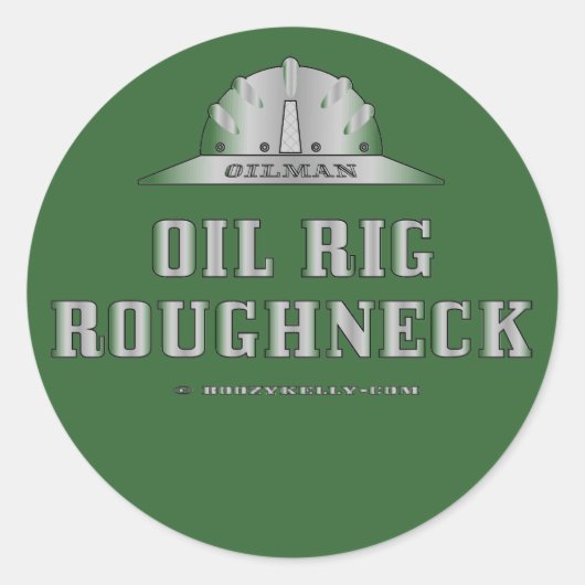 Olieplatform Roughneck, Olieveld Sticker, Noord Ze Ronde Sticker (Voorkant)