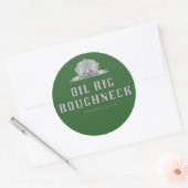 Olieplatform Roughneck, Olieveld Sticker, Noord Ze Ronde Sticker (Envelop)