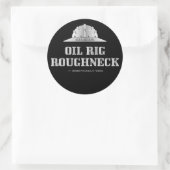 Olieplatform Roughneck, Sticker, Boren, Derrick, G Ronde Sticker (Tas)