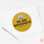 Olieplatform ruwe hals, olieveld Sticker, boorinst Ronde Sticker (Envelop)