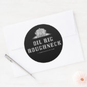 Olieplatform ruwe hals, olieveld Sticker, boorplat Ronde Sticker (Envelop)