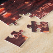 Olieplatforms 's nachts 520-delige puzzel (Zijkant)