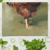 Oliepleettenkeukenhanddoek voor kippen - theedoek (Gevouwen)