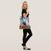 Oliepomp en Longhorn vee in Texas Tote Bag (Op model)