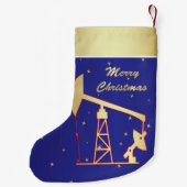 Oliepomp Jack Merry Christmas Blue Kleine Kerstsok (Achterkant)