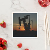 Oliepomp Jack op Sunset Party Napkins Servetten (Insitu)