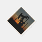 Oliepomp Jack op Sunset Party Napkins Servetten (Hoek)
