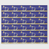 Oliepomp Jack Season's groet Gift Wrap Cadeaupapier (Vlak)