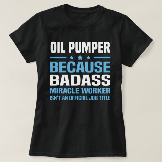 oliepomp t-shirt (Design voorkant)
