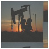 Oliepompaansluiting op Sunset Stof (Close Up)