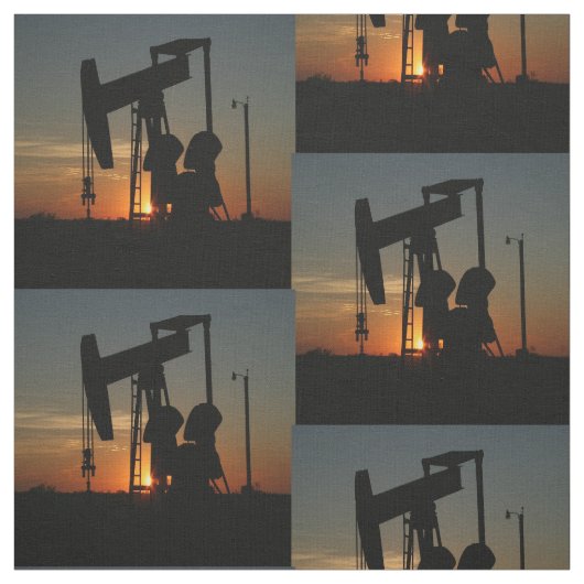 Oliepompaansluiting op Sunset Stof (Swatch)