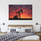 Oliepompop Poster - West-Texas Industrieel Print (Insitu (Slaapkamer))