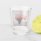 Olieputpomp Jack Texas Shape gepersonaliseerd Shot Glas (Achterkant)