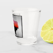 Olieputpomp Jack Texas Shape gepersonaliseerd Shot Glas (Rechts)