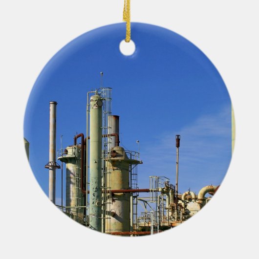 Olieraffinaderij Keramisch Ornament (Achterkant)