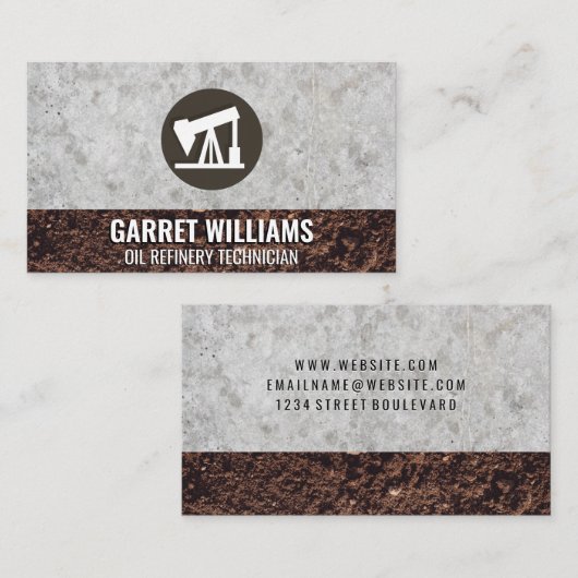 Olieraffinaderij Visitekaartje (Voorkant / Achterkant)