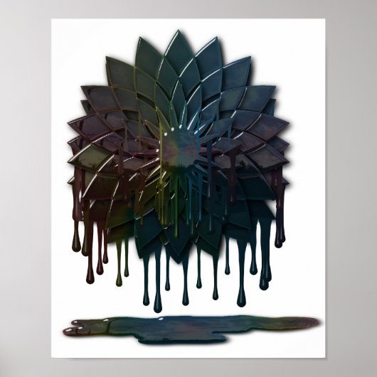 Olieramp Afdrukken Poster (Voorkant)