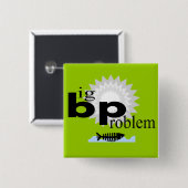 Olieramp met T-Shirts Vierkante Button 5,1 Cm (Voorkant /achterkant)