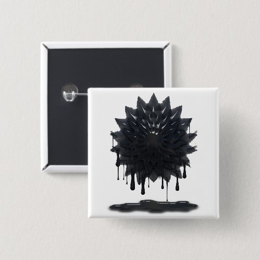 Olieramp Vierkante Button 5,1 Cm (Voorkant /achterkant)