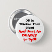 Olierampen zijn overleden ronde button 5,7 cm (Voorkant /achterkant)