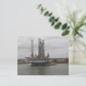 Olierijg in de Golf van Mexico Briefkaart (Staand voorkant)