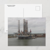 Olierijg in de Golf van Mexico Briefkaart (Voorkant / Achterkant)