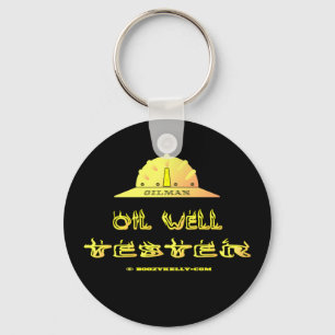 Olierijg, Tester, Olie, Industrie, Oilman, Gift, R Sleutelhanger