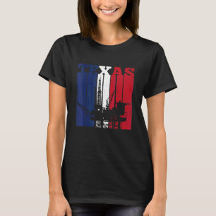 Olierijg Texas - Vlag olievlek Rig Drilling T-shirt