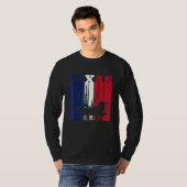 Olierijg Texas - Vlag olievlek Rig Drilling T-shirt (Voorkant volledig)