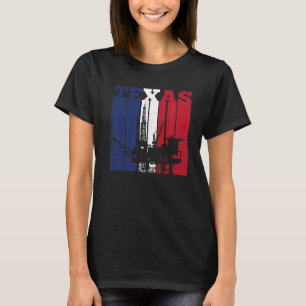 Olierijg Texas - Vlag olievlek Rig Drilling T-shirt