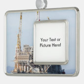 Olierijg Verzilverd Omlijst Ornament (Links)