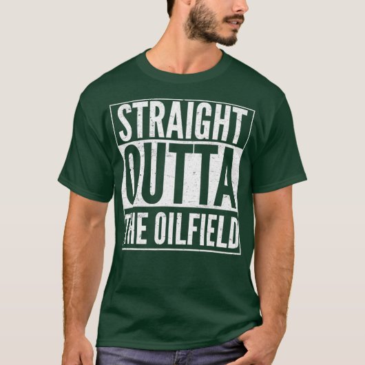 Olierijker recht buiten het olieveld t-shirt (Voorkant)
