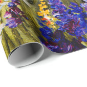 olieschilderbloemen nabij het zee, kamilleveld, cadeaupapier (Rol Hoek)