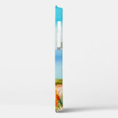 olieschilderbloemen nabij het zee, kamilleveld, Case-Mate iPhone case (Achterkant / Links)