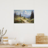 Olieschilderende wikkelpaden voor de grondpees van poster (Keuken)