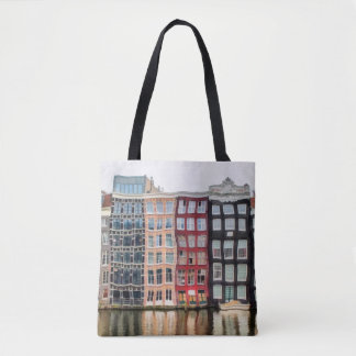 Olieschilderij. Acrylillustraties. Waterverf teken Tote Bag