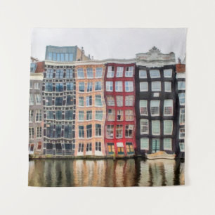 Olieschilderij. Acrylillustraties. Waterverf teken Wandkleed