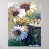 Olieschilderij van gele maissoorten bedankt je kaa poster (Voorkant)