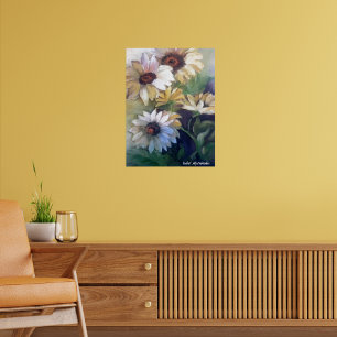 Olieschilderij van gele maissoorten bedankt je kaa poster