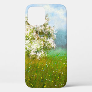 Olieschilderijen landschap, bloemen op het veld Case-Mate iPhone case