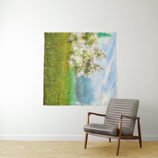 Olieschilderijen landschap, bloemen op het veld wandkleed (In Situ (horizontaal))