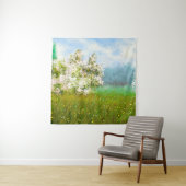 Olieschilderijen landschap, bloemen op het veld wandkleed (In situ)