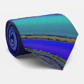 Olieslik regenboogfade stropdas (Opgerold)