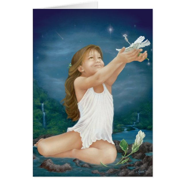 Oliesschilderij "Island Wishing" van Lori Higgins (Voorkant)