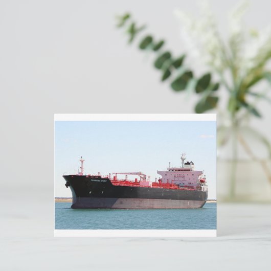 Olietanker/chemicaliëntanker 2 briefkaart (Staand voorkant)