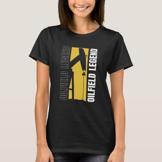 Olieveld Legende Fracking Fracker Olie Boren T-shirt (Voorkant)