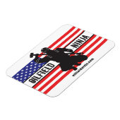 Olieveld Ninja flex magneet w / Amerikaanse vlag (Linkerzijde)
