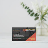 Olieveld, Olie en gas, Olieinstallatie, Goed, Aard Visitekaartje (Staand voorkant)