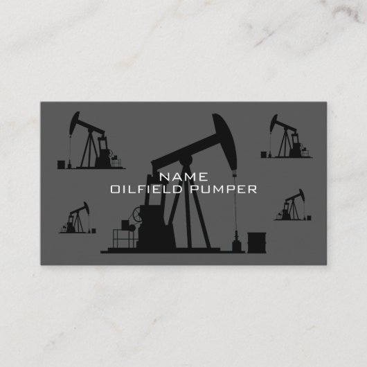 Olieveld Olie & Gas Productie Onderhoud Industrie Visitekaartje (Voorkant)