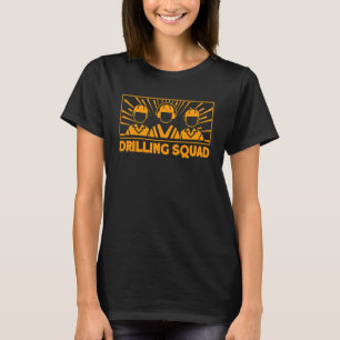 Olieveld Olieboortoren Boorploeg Vintage Gas Arbei T-shirt